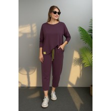 Tiana Kadın Uzun Kollu Arma Detaylı Iki Iplik Viskon Ikili Takım