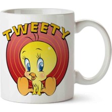 Tweety Iki Tarafı Baskılı Kupa Bardak