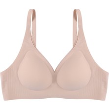 Balensiz Lazer Dikişsiz Kaplı Dekolteli Büstiyer Sütyen