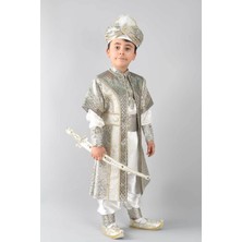 Renkli Osmanlı Şehzade Sünnet Takımı, Bej, Şık ve Özel Tasarım