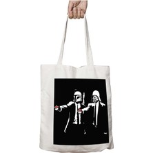 Art Hediye Pokemon Star Wars Pulp Fiction Pokeball Iki Tarafı Kalıcı Baskılı Yıkanabilir Çanta