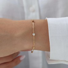 Nisera Idun Ataç Minimal Altın Bileklik