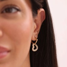 Nisera Kalp Altın Küpe