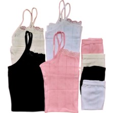 Ip Askılı Jakarlı Atlet Külot Takımı