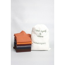 Buluş Organic 7'li Organik Penye Pamuklu Erkek Patik Çorap Sonbahar Renkleri