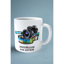 Fotoğrafçı Fotoğraf Meslek Baskılı Kupa Bardak Çift Taraflı Baskı Kişiye Özel Model 10