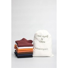 Buluş Organic 7'li Organik Penye Pamuklu Erkek Patik Çorap Koyu Renkler