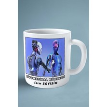 Biyomedikal Mühendisi Baskılı Kupa Bardak Çift Taraflı Baskı Kişiye Özel Model 11