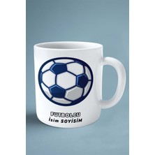 Futbolcu Futbol Meslek Baskılı Kupa Bardak Çift Taraflı Baskı Kişiye Özel Model 16