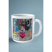 School Party Craft Mobil Oyun Baskılı Kupa Bardak Çift Taraflı Baskı Kişiye Özel Model 1