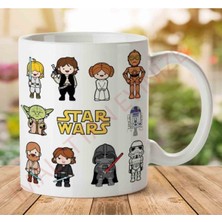 Star Wars Karakterler Iki Tarafı Baskılı Kupa Bardak