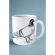 Güvercin Baskılı Kupa Bardak Çift Taraflı Kişiye Özel Model 12