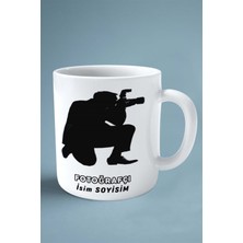 Fotoğrafçı Fotoğraf Meslek Baskılı Kupa Bardak Çift Taraflı Baskı Kişiye Özel Model 8