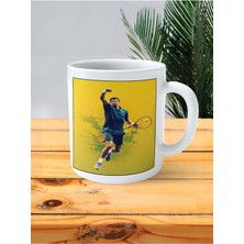 Novak Djokovic Baskılı Kupa Bardak Kişiye Özel Desen 4