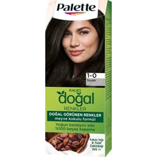 Palette Doğal Renkler 1-0 Siyah Saç Boyası Kakao Yağı & Yulaf Çekirdeği Özü İle