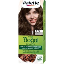 Palette Doğal Renkler 4-0 Kahve Saç Boyası Kakao Yağı & Yulaf Çekirdeği Özü İle