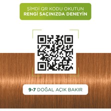 Palette Doğal Renkler 9-7 Doğal Açık Bakır Saç Boyası Goji Berry Özü & Yulaf Çekirdeği Özü İle