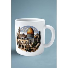 Mescidi Aksa Islam Baskılı Kupa Bardak Çift Taraflı Baskı Kişiye Özel Model 1