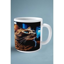 Kedi Isimli Kişiye Özel Baskılı Kupa Bardak Model 7