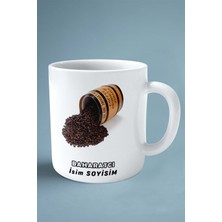 Baharatcı Baskılı Kupa Bardak Çift Taraflı Baskı Kişiye Özel Model 4