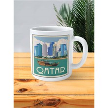 Qatar Baskılı Kupa Bardak Kişiye Özel Desen