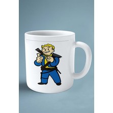 Fallout Oyun Baskılı Kupa Bardak Çift Taraflı Kişiye Özel Model 6