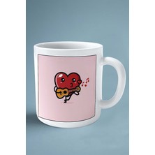 Sevgililer Günü Sevgili Kişiye Özel Baskılı Kupa Bardak Çift Taraflı Baskı Model 95