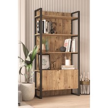 El6 Elanor Metal Aksamlı Kitaplık Kapaklı Ela6-A