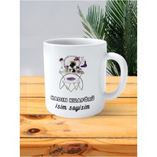 Kuaför Kadın Kuaförü Baskılı Kupa Bardak Isimli Kişiye Özel Güzellik Aynası Resim