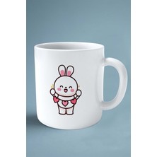 Sevgililer Günü Sevgili Kişiye Özel Baskılı Kupa Bardak Çift Taraflı Baskı Model 93 Önlük