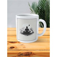 Meditasyon Baskılı Kupa Bardak Kişiye Özel Desen 2