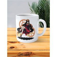 Steins Gate Baskılı Kupa Bardak Kurisu Makise Sade