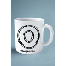 O Harfi Klasik Isimli Baskılı Kupa Bardak Çift Taraflı Kişiye Özel Model 17