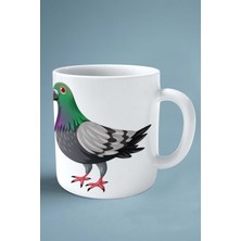 Güvercin Baskılı Kupa Bardak Çift Taraflı Kişiye Özel Model 7