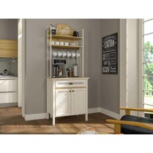 Yuvaset Home Sakura Krem FRN - 21028-1 Misto Kahve Dolabı