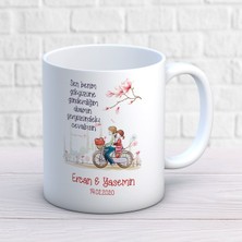 Sevgililer Günü Kişiye Özel Seni Çok Seviyorum Bisiklet Sen Benim Kupa Bardak