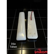 Unikom 5'li Paket 24V Tente LED Aydınlatma Armatür 20CM-DÜZ Taban - Beyaz Işık 6500K