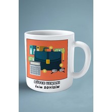 Bütce Uzmanı Baskılı Kupa Bardak Çift Taraflı Baskı Kişiye Özel Model 4