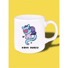 Kova Burcu Baskılı Kupa Bardak