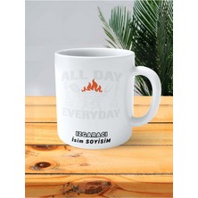 Izgaracı Izgara Meslek Baskılı Kupa Bardak Çift Taraflı Baskı Kişiye Özel Model