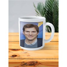 Ashton Kutcher Baskılı Kupa Bardak Kişiye Özel Desen 1