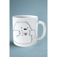 Kutup Ayısı Baskılı Kupa Bardak Çift Taraflı Kişiye Özel Model 2