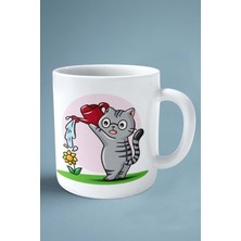 American Shorthair Kedi Isimli Kişiye Özel Baskılı Kupa Bardak Sarı Göz