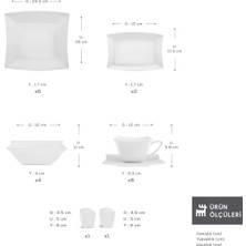 Karaca Forever Bone Perfect White 32 Parça 6 Kişilik Kahvaltı Takımı
