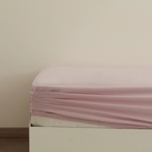 Karaca Home Basic  Pamuk Çift Kişilik Lastikli Çarşaf Pudra
