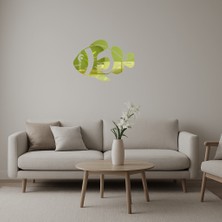 Palyaço Balığı Altın Aynalı Tablo - DROPX1277-7807
