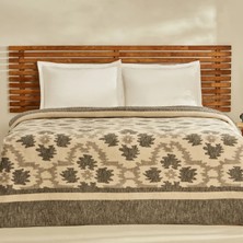 Karaca Home Damask Çift Kişilik Pamuklu Battaniye Antrasit