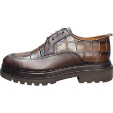 Güvener Yüksek Taban Erkek Ayakkabı Kahverengi