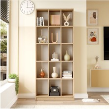 Oscer Geniş Kitaplık  15 Raflı 180CM Sepet Osc2-S