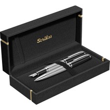 Scrikss & WizDesign 477 Dolmakalem + Tükenmezkalem Ikili Set ( Ömür Boyu Garantili - Lüks Kutulu - İsme Özel Tasarım )